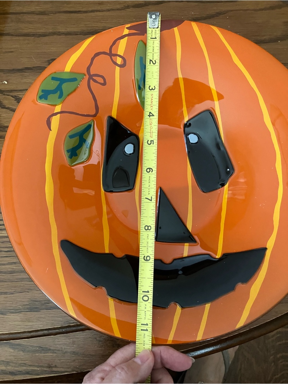 Orange Pumpkin Plate